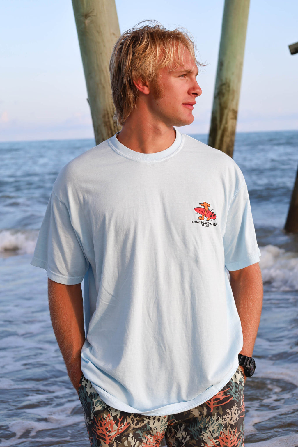 Blue Surf Dog Tee