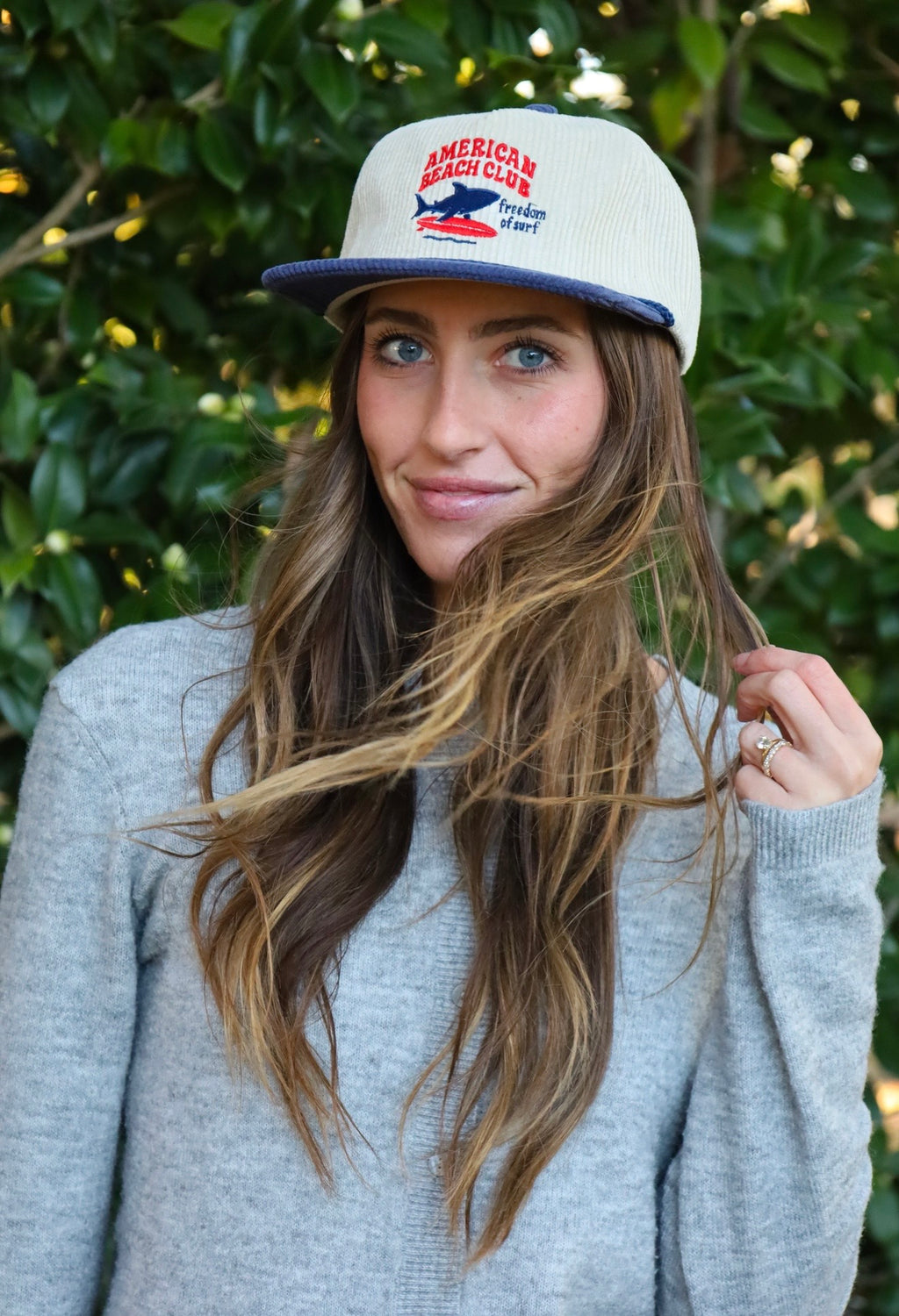 Shark bait corduroy surf hat