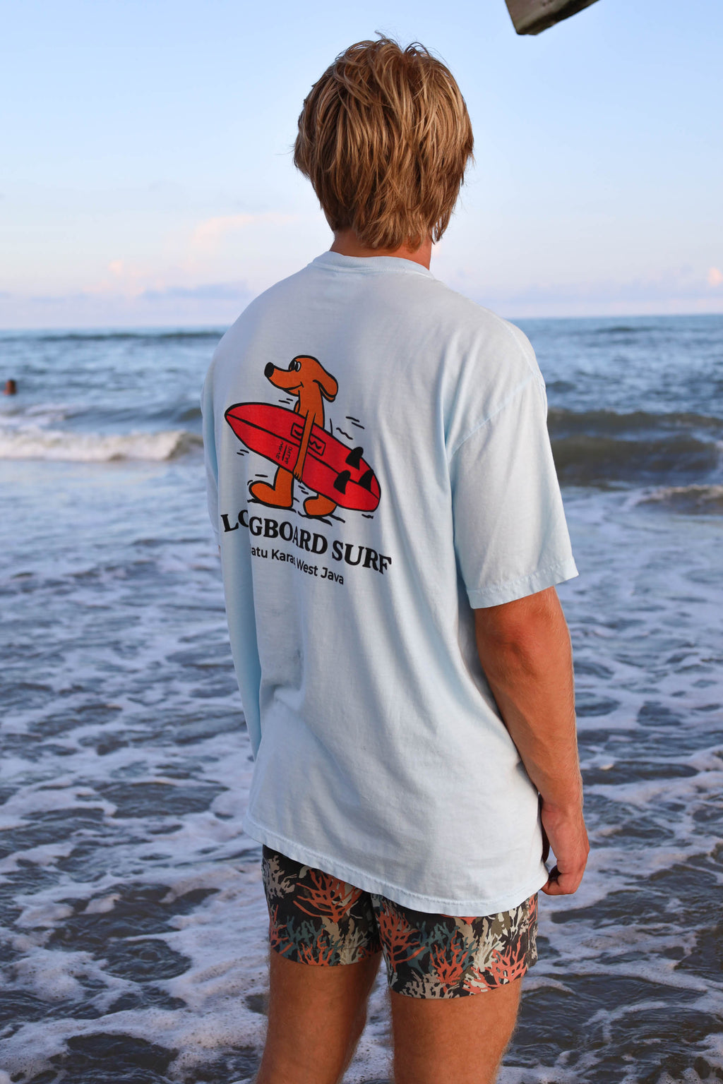 Blue Surf Dog Tee