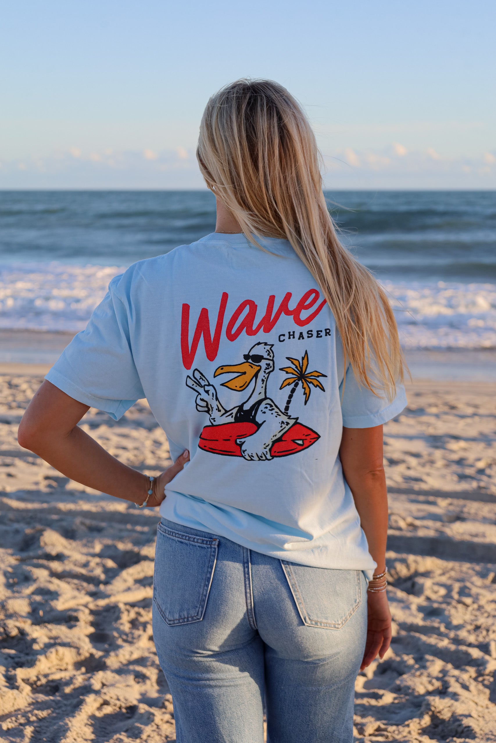 Blue wave chaser tee