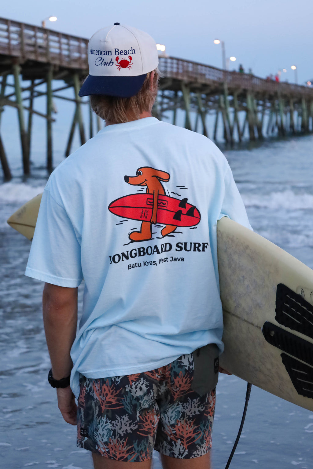 Blue Surf Dog Tee