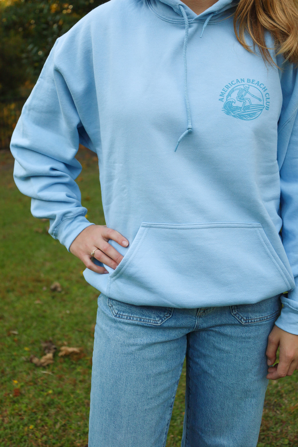 Blue skull sweatshirt